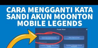 Ganti Password Akun Mobile Legends